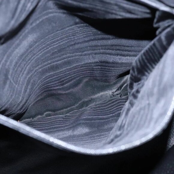 CELINE Macadam Canvas Tote Bag PVC Leather Black Gold Auth 106873V - Picture 12 of 15